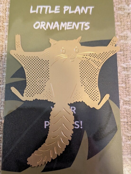 no brand Other - Gold Flying Squirrel Plant Ornament
